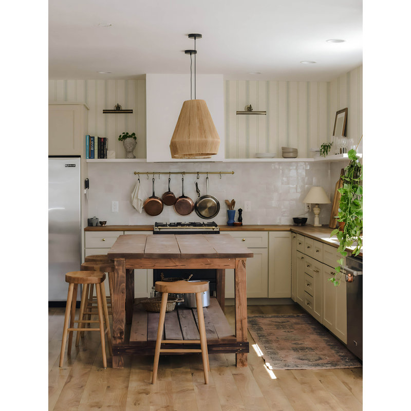 Lovage  Linen Stripe Wallpaper, Green