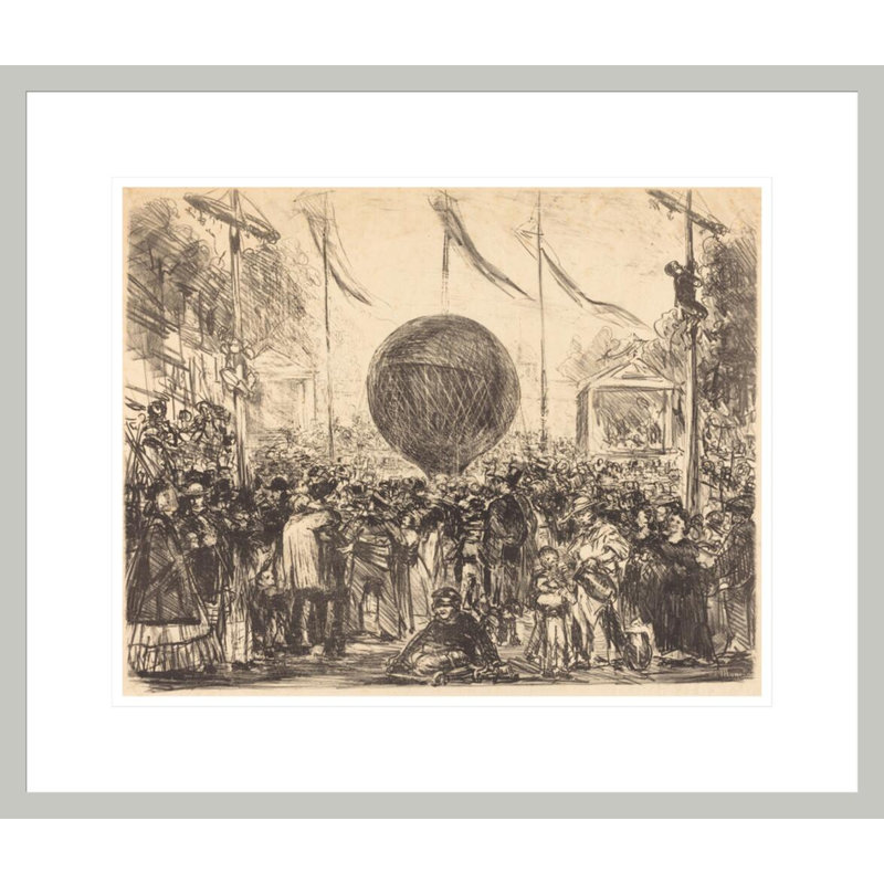 «The Balloon» par estampe numérique encadrée, H 17,75 po x l 20,83 po