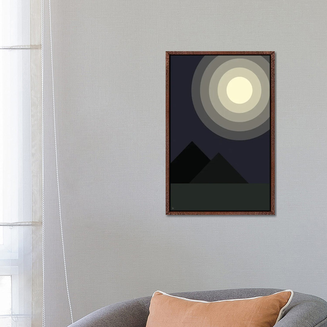 Vollmond Mondlicht um Mitternacht in den Bergen von Lyman Creative Co. - Galerie- Giclée auf Leinwand