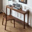 Console rectangulaire en bois massif de couleur noyer noir-1609191922