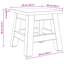 Solid Wood Accent Stool