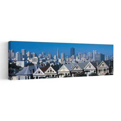 Victorian Houses Steiner Street San Francisco Ca Usa Abstract Contemporary Architecture City Wall Art