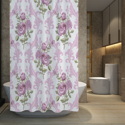 Gros Floral Single Shower Curtain