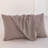 MooMee 100% Washed Cotton Pillowcases Linen Like Textured Breathable Soft-108202845-108202831