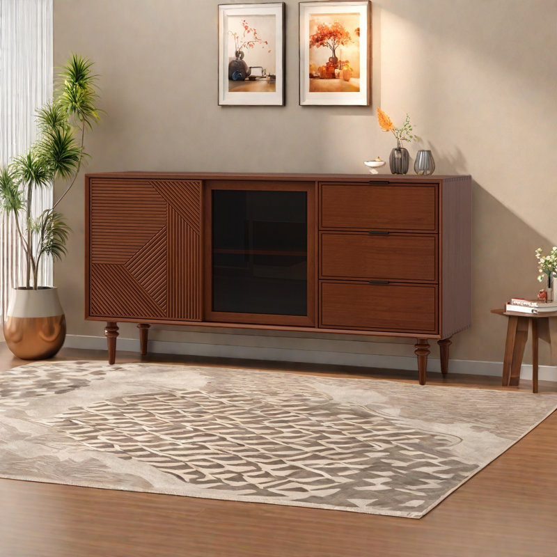 Armoire de rangement simple, H 35,43 po x l 59,06 po x P 15,75 po