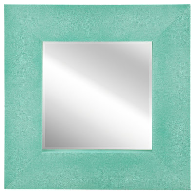 Leather Frame Square Wall Mirror
