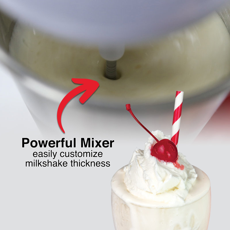 Nostalgia Two-Speed Electric Coca-Cola Limited Edition Milkshake Maker and Drink Mixer, Includes 16-Ounce Stainless Steel Mixing Cup & Rod