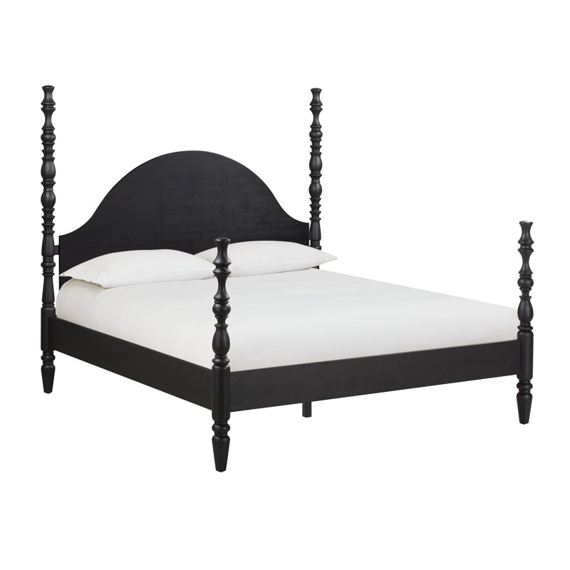 Rosalie Black Ash King Bed, Black, King