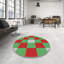 Tapis décoratif géométrique rouge Raulston-35013270
