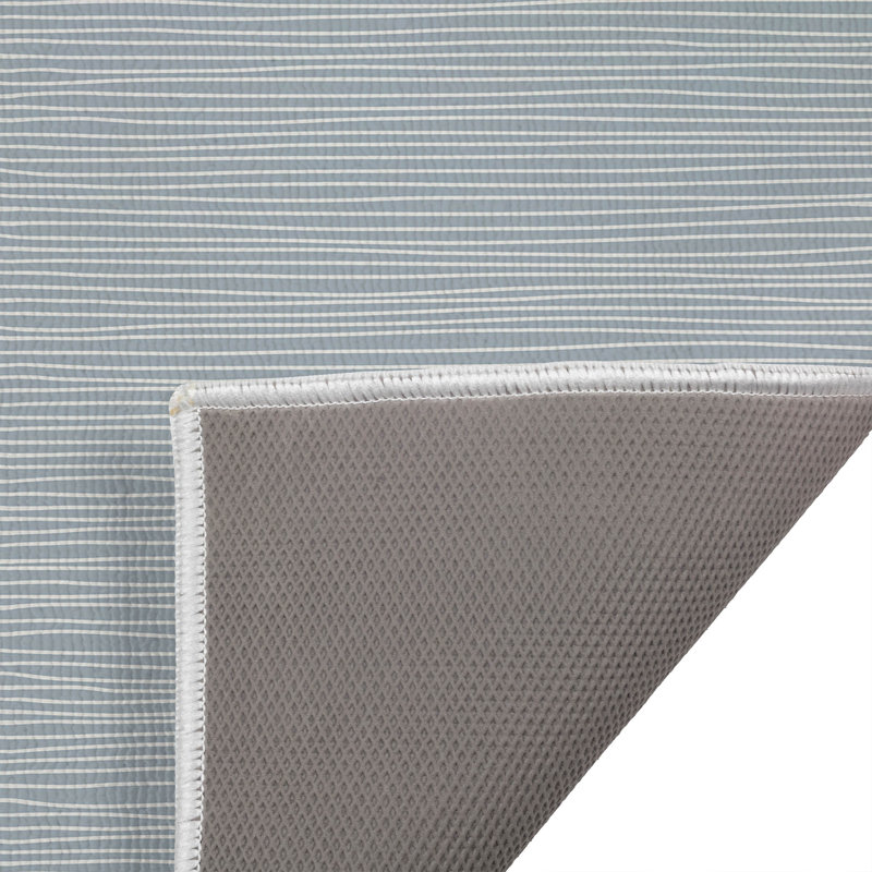 Paillasson Eric, L 21 po x L 34 po, Bleu ardoise / bleu