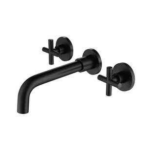 Wall Mounted Optional 2-handle Bathroom Faucet