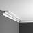 3-7/8 in x 2-3/8 in x 78-3/4 in Primed White Plain Polyurethane Crown Moulding