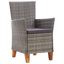 Ensemble de salle à manger rectangulaire avec coussins Yonce-1156790120