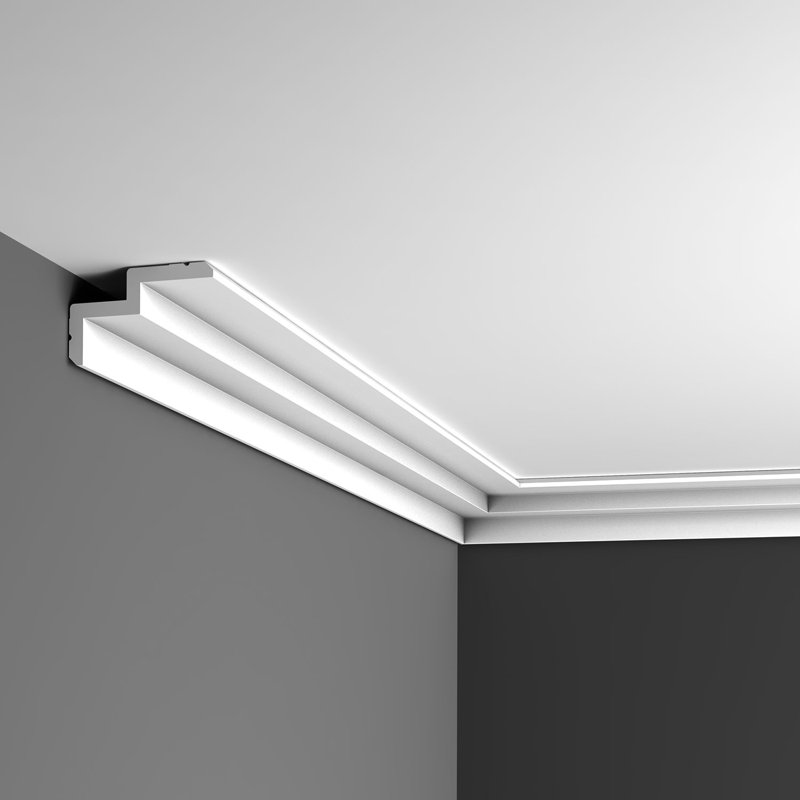 Primed White Polyurethane Crown Moulding 78" Length
