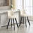 Set of 2,Back pull point design, velvet material, 360 degree rotation, back pull loop detachable design, rivet decoration, square foot wooden bar chair-1688597465