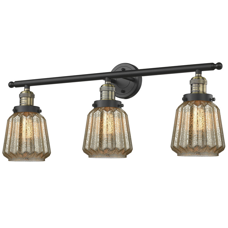 Vinson 3 - Light Dimmable Vanity Light, Oil Rubbed Bronze, Mercury