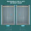 Porte de douche simple 48 - 48,8 "ouvertures, verre trempé de 8 mm, cadre doré, joints magnétiques pour l'étanchéité, fonctionnement silencieux