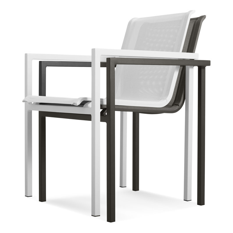 Skiff Outdoor Dining Armchair, White