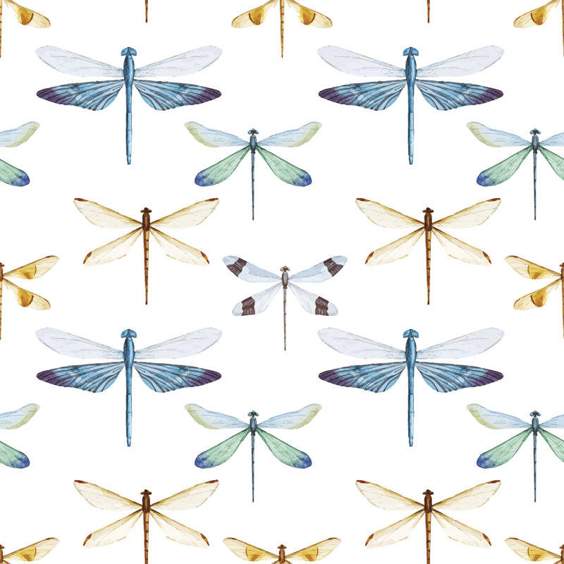 "Adanna Dragonflies" sur toile par Zenina, impression, H 12 po x l 12 po x P 1,25 po