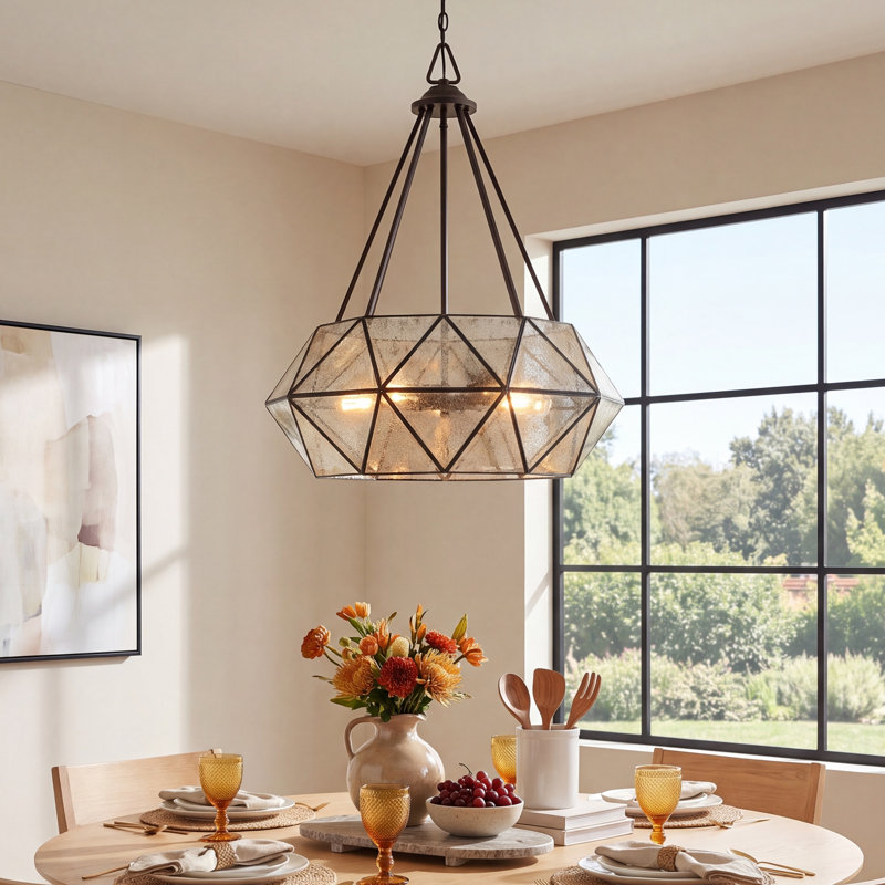 Sky 5 - Light Unique Geometric Chandelier