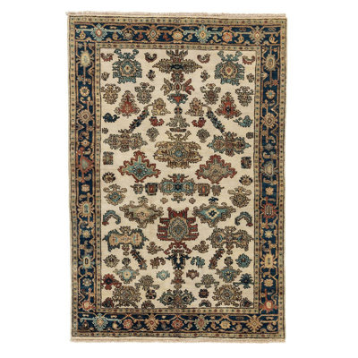 One-of-a-Kind Rectangle 4' X 6' Hand Knotted Area Rug