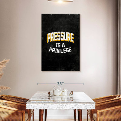 La pression est un privilège
