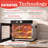 Gourmia 6 Tray Digital Food Dehydrator with 360° Airflow, Glass Door, Stainless Steel Trays, Timer & Temperature Control