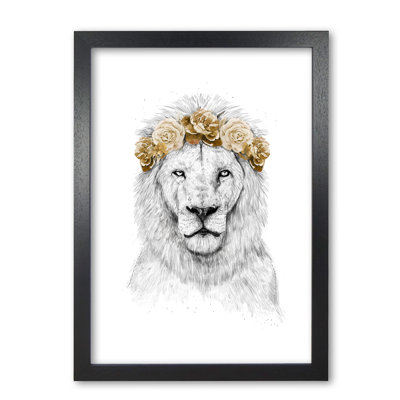 Festival Floral Lion II by Mercedes Lopes Charro - Print