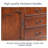 60-inch Solid Rubberwood Standard Pantry Cabinet