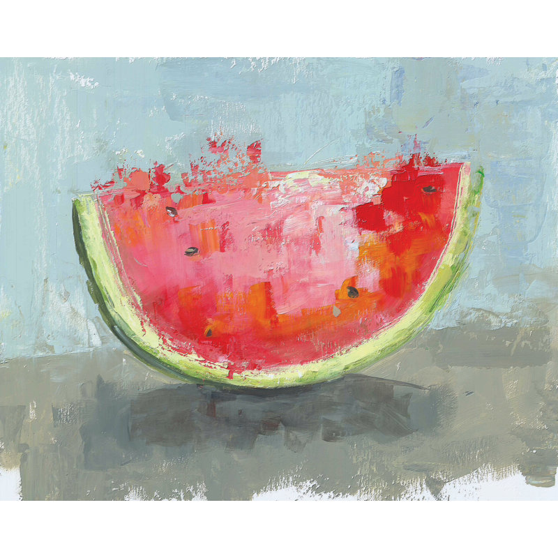 Watermelon Paint - Painting Print, 30 cm H x 46 cm W, Wrapped Canvas