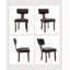 Ensemble de 2 chaises de salle à manger Mid Century Modern-52572320-52572506