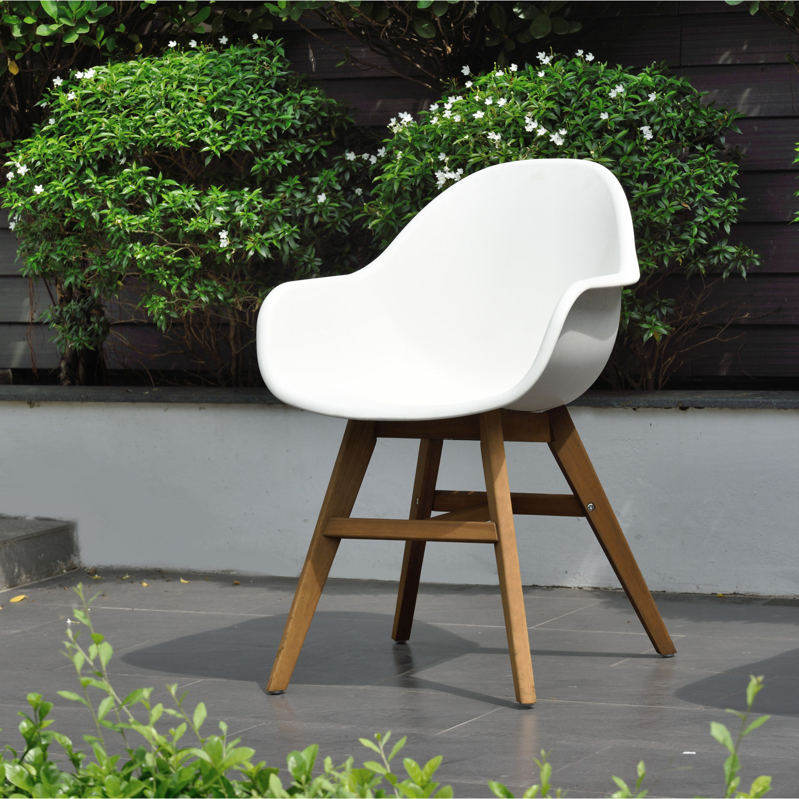 Anautica 118" Eucalyptus Patio Dining Set, Brown