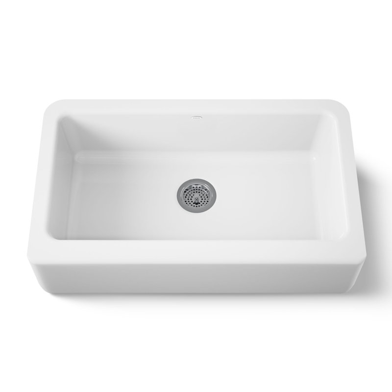 Dickinson Undermount Single-Bowl Farmhouse Kitchen Sinkundermount Single-Bowl Farmhouse Kitchen Sink, White