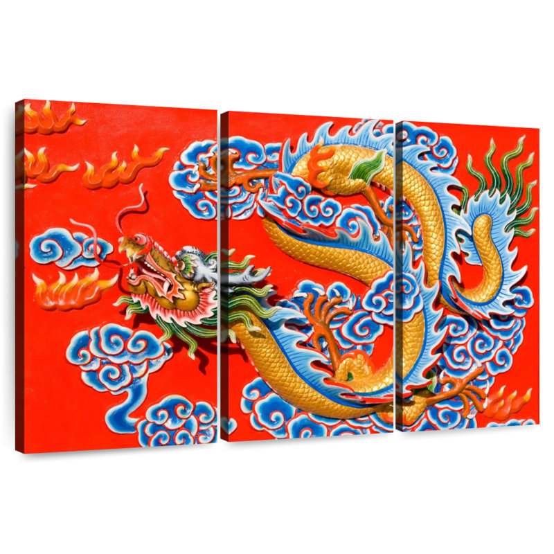 Brampt Dragon Chinese, 42" H x 65" W