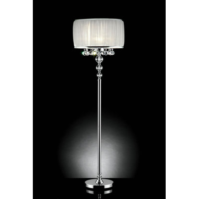 Teixeira 63'' Traditional Floor Lamp with Outlet