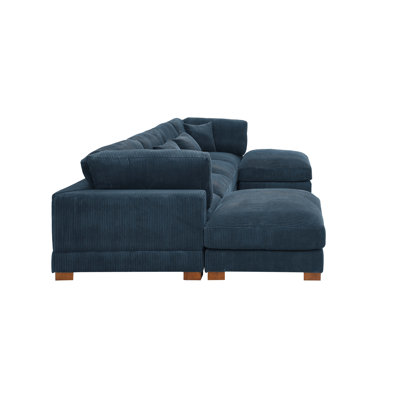 Canapé modulaire réversible de 144 po avec repose-pieds Andreco