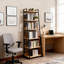 Bibliothèque à échelle inclinée Wendral Natural and Black Finish-1540780439