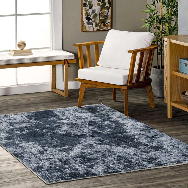 Zelphia Abstract Indoor / Outdoor Rug, Rectangle 4' x 6'7"