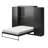Her Majesty Murphy Bed with Storage Cabinets-88730511-89053059