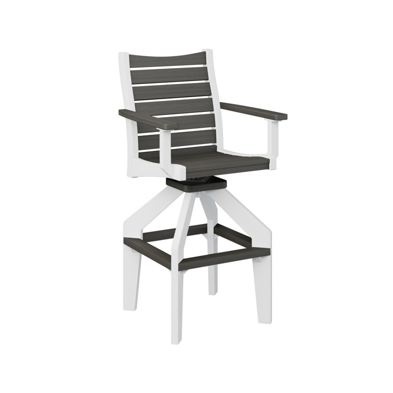 Fauteuil pivotant très haut Andrews, Gris côtier, 30.5"