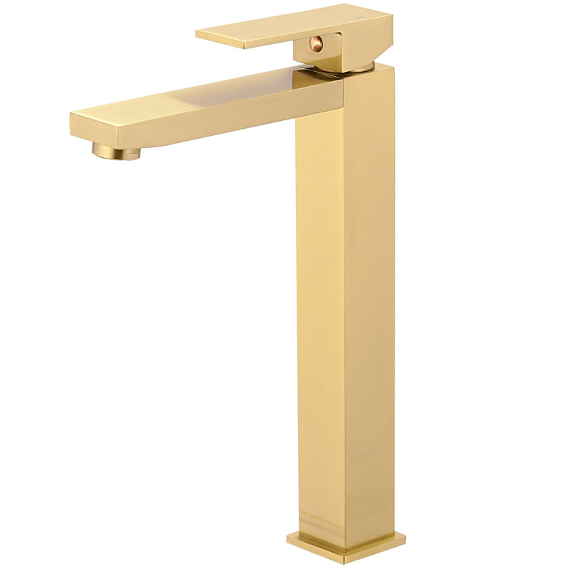 Single-Hole Single-handle Bathroom Faucet, Brushed Gold
