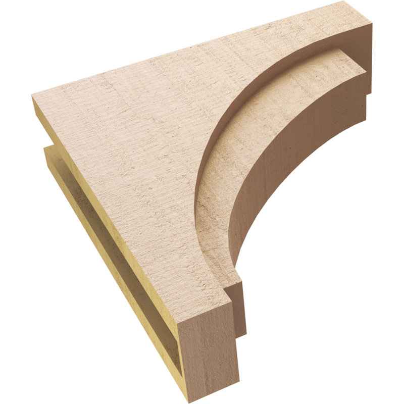 Corbeau en bois de cèdre brut TimeraThane l 6 po x P 24 po x H 24 po Rivera, H 24 po x l 6 po x P 24 po