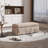 Upholstered Slipcovered Ottoman-1239891652