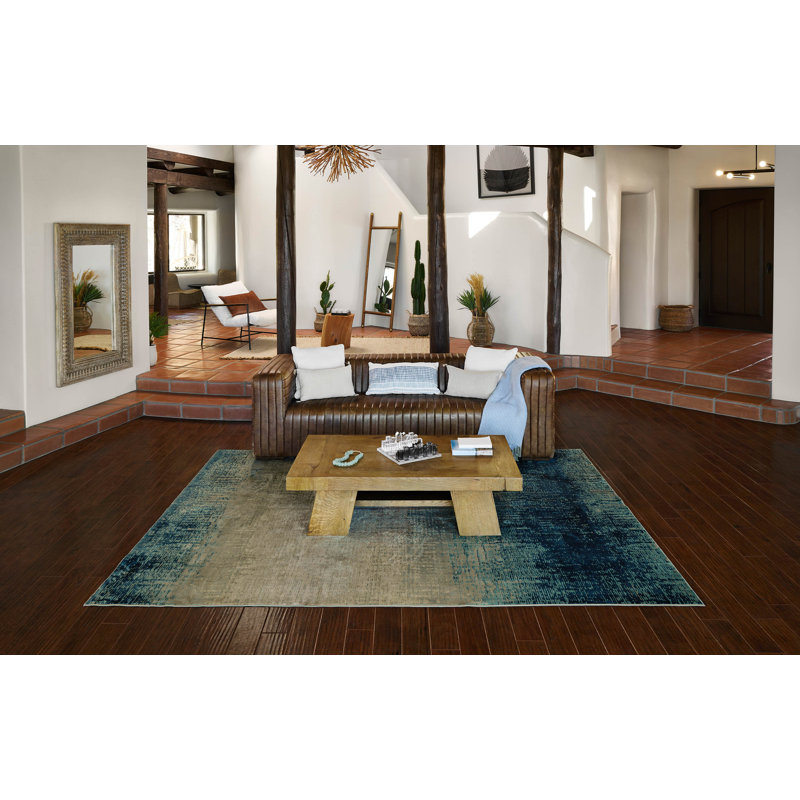 Sable Blue Rug, Rectangle 5'1" x 7'7"