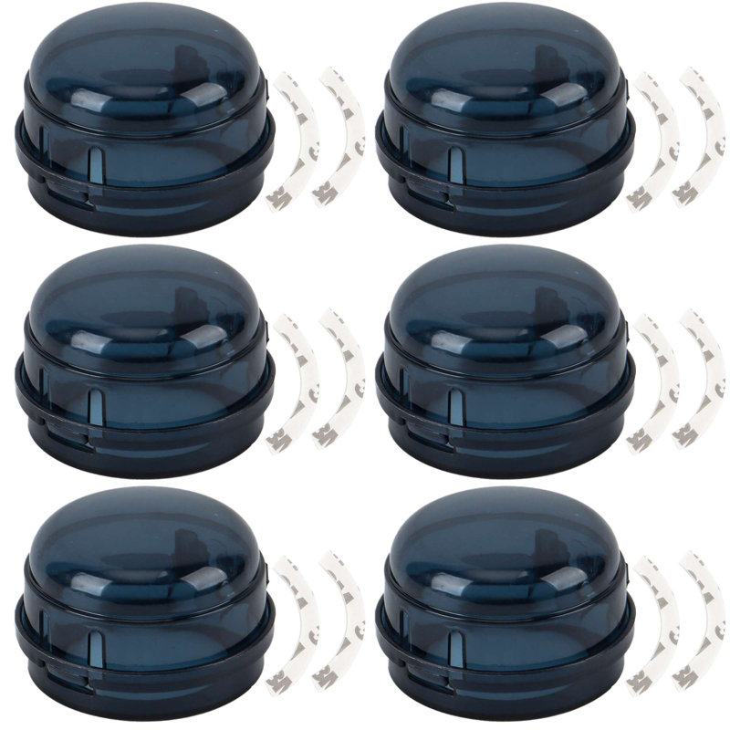 6 Pack Stove Knob Covers for Child Safety, Universal Gas Stove Oven Knob Safety Covers with Adhesive, Blue
