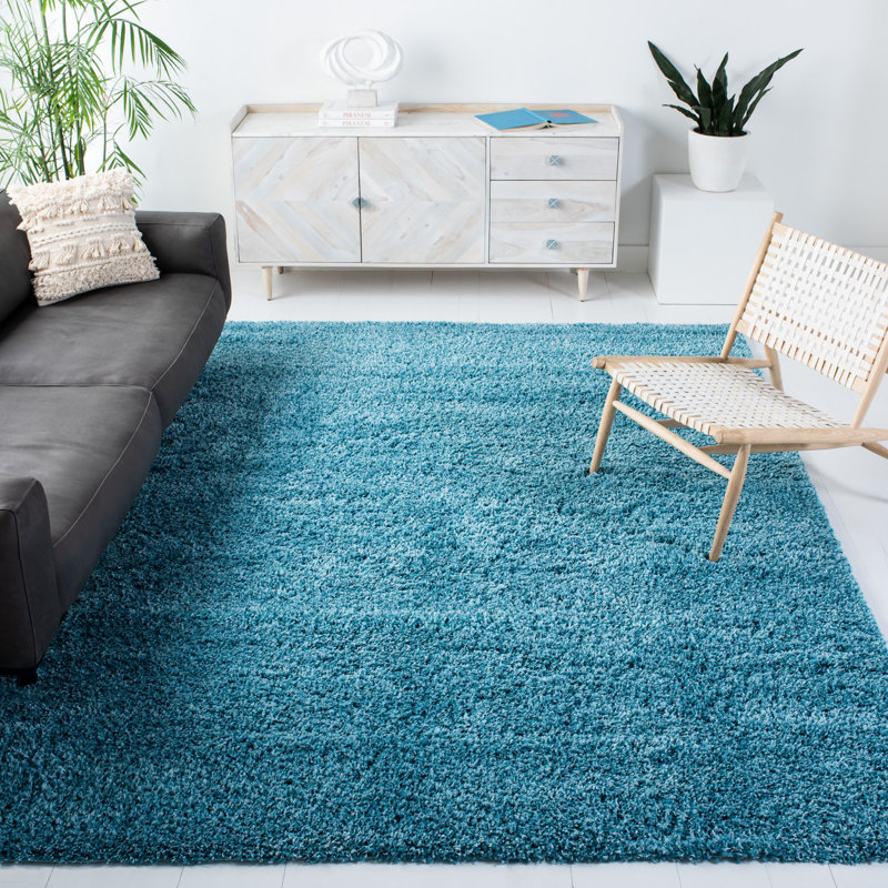 Shag Performance Solid Color Rug, Rectangle 3' x 5'