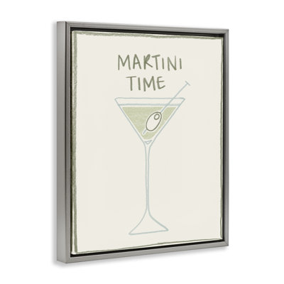 Cadre flottant Minimal Martini Time, design par Grace Popp