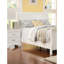 Cadre de chambre à coucher simple avec tête de lit et contreplaqué blanc-1335365097