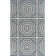 Tapis bleu marine / ivoire en laine tissé à la main et à plat