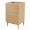 Armoire de meuble-lavabo à 2 tablettes à lattes en bois mince l 20 po x P 18 po x H 33 po Calandre (lavabo non inclus), chêne
